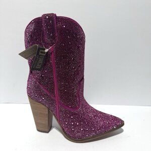 Dingo Womens Neon Moon Boots Fuschia Size 7.5 M